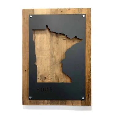 Wood & Steel State Sign (50 States)