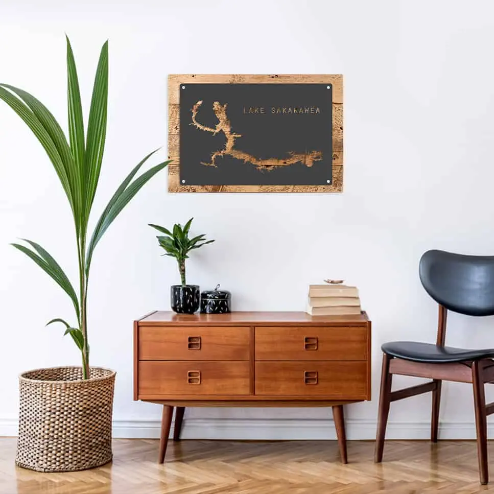 Lake Sakakawea Sign - Image 3