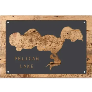 Pelican Lake Sign