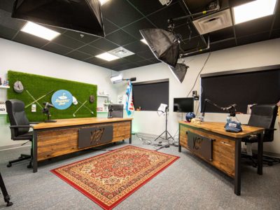 You Betcha Podcast Room Set-Up - Custom Podcasting Desks