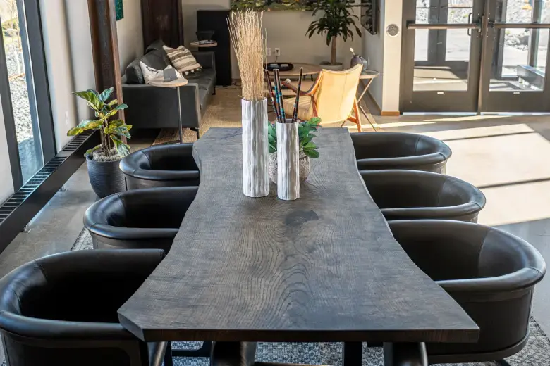sienna oak dining table