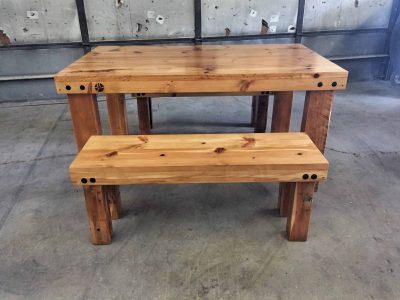 Frederick Dining Table and Bench Set